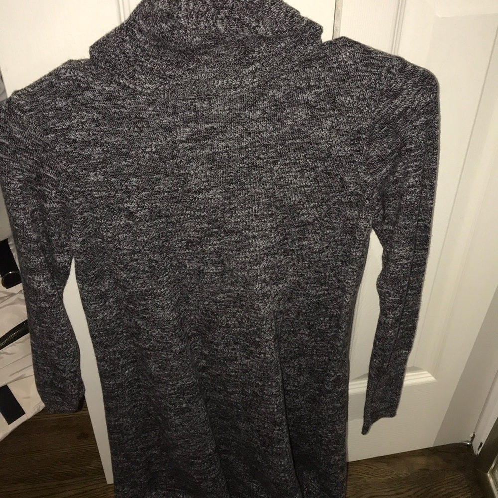 Turtle neck sweater dress